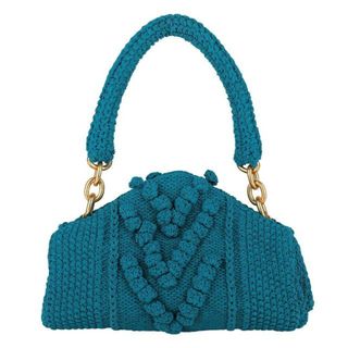 ボッテガヴェネタ(Bottega Veneta)の新品 ボッテガヴェネタ BOTTEGA VENETA ハンドバッグ KNIT WOOL SMALL BAG ダック(ハンドバッグ)