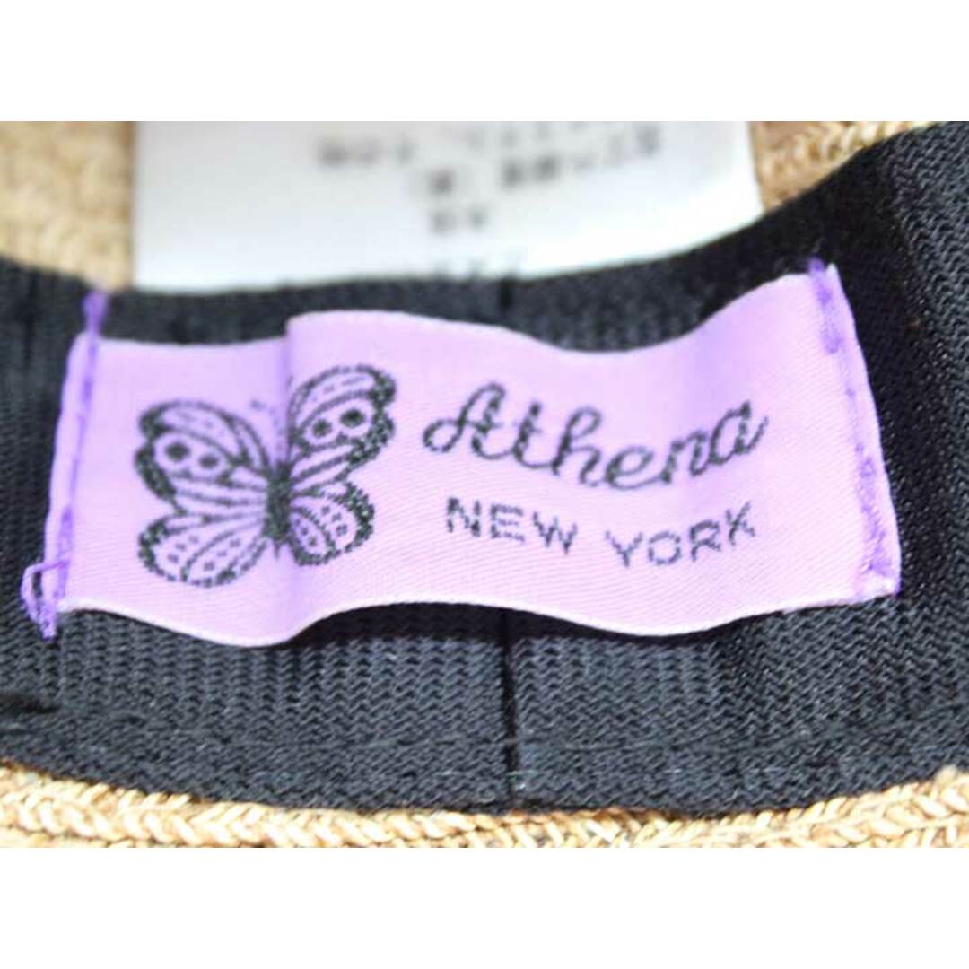 Athena New York(アシーナニューヨーク)の◇Athena New York/アシーナニューヨーク◇フラワーレースペーパーハット/ストローハット/麦わら帽子/UV対策/日焼け対策/小物 ベージュ×ホワイト レディース【中古】夏 135032 hat etc レディースの帽子(麦わら帽子/ストローハット)の商品写真