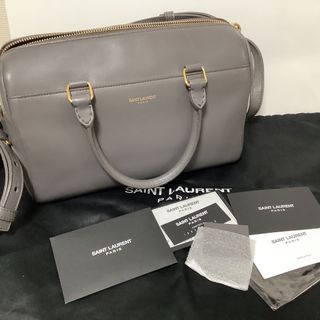 サンローラン(Saint Laurent)の限定値下SAINT LAURENTサンローラン　ベイビーダッフル　補修済みグレー(ショルダーバッグ)