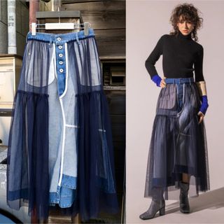 AULA AILA - AULA AILA REVERSIBLE SKIRT リバーシブルスカート