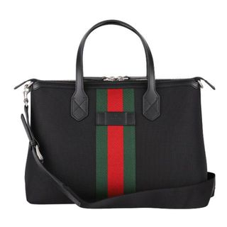 グッチ(Gucci)の新品 グッチ GUCCI トートバッグ ウェブ＆ストライプ ブラック(トートバッグ)