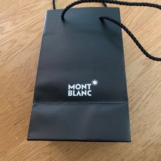 モンブラン(MONTBLANC)の美品！モンブラン　Mont Blanc 紙袋　ミニ　ショッパー　黒(ショップ袋)