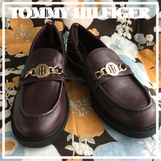 トミーヒルフィガー(TOMMY HILFIGER)のTOMMY トミーヒルフィガーUS限定ラウンドトゥローファーシューズ25.5cm(ローファー/革靴)