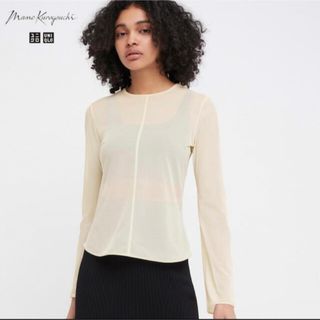 UNIQLO - UNIQLO マメクロ シアークルーネックt Mサイズ