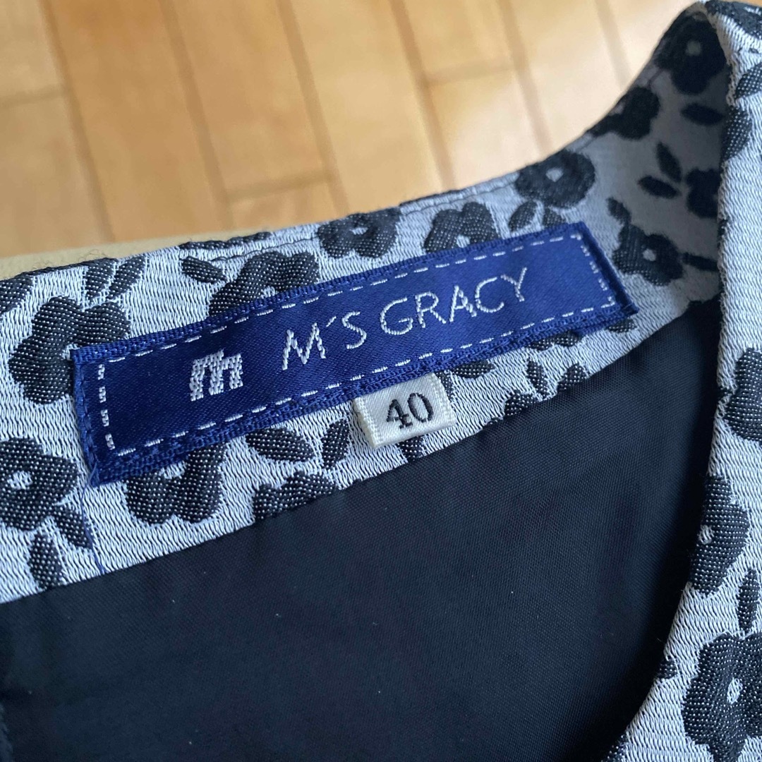 M'S GRACY(エムズグレイシー)のノースリーブワンピース レディースのワンピース(ひざ丈ワンピース)の商品写真