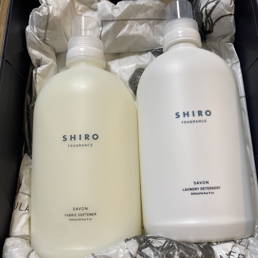 shiro(シロ)のSHIRO 新品未使用　洗濯洗剤、柔軟剤セット インテリア/住まい/日用品の日用品/生活雑貨/旅行(洗剤/柔軟剤)の商品写真