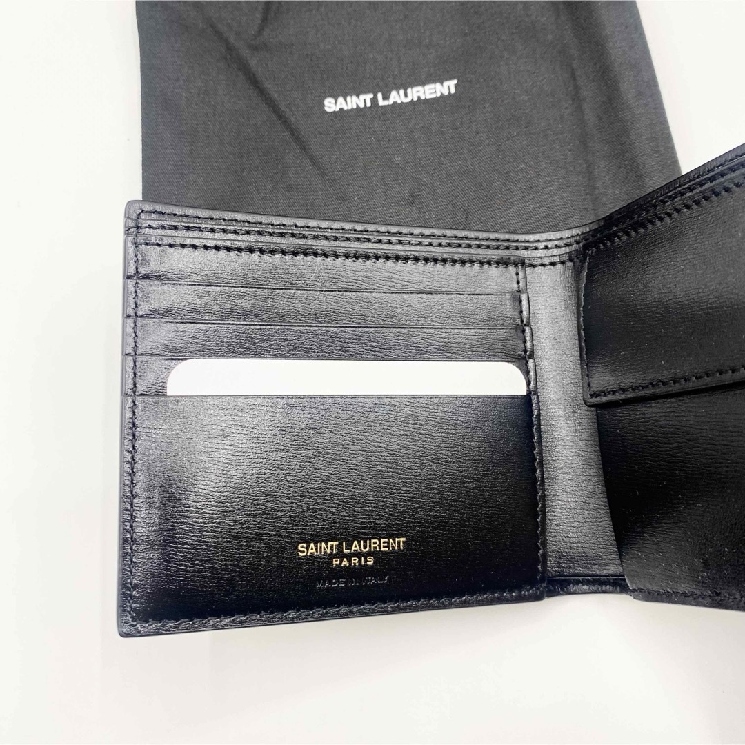 Saint Laurent(サンローラン)の新品未使用！送料込み★Saint Laurent★モノグラム 2つ折り財布 メンズのファッション小物(折り財布)の商品写真