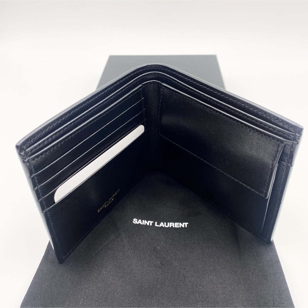 Saint Laurent(サンローラン)の新品未使用！送料込み★Saint Laurent★モノグラム 2つ折り財布 メンズのファッション小物(折り財布)の商品写真