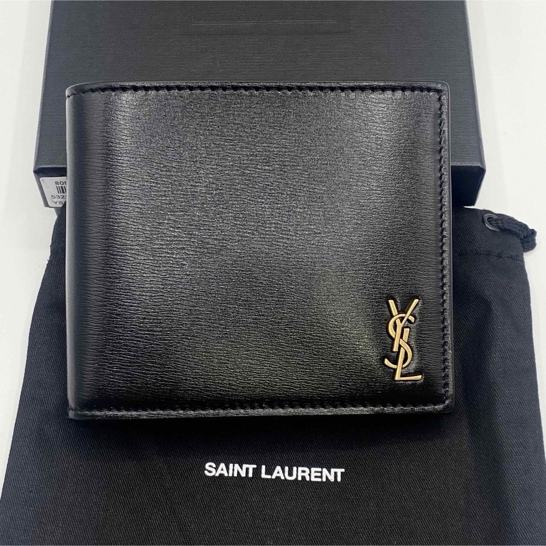 Saint Laurent(サンローラン)の新品未使用！送料込み★Saint Laurent★モノグラム 2つ折り財布 メンズのファッション小物(折り財布)の商品写真