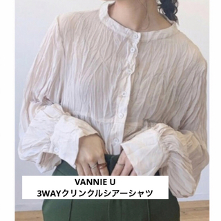 【3WAYクリンクルシアーシャツ】VANNIE U・アンティローザ(シャツ/ブラウス(長袖/七分))
