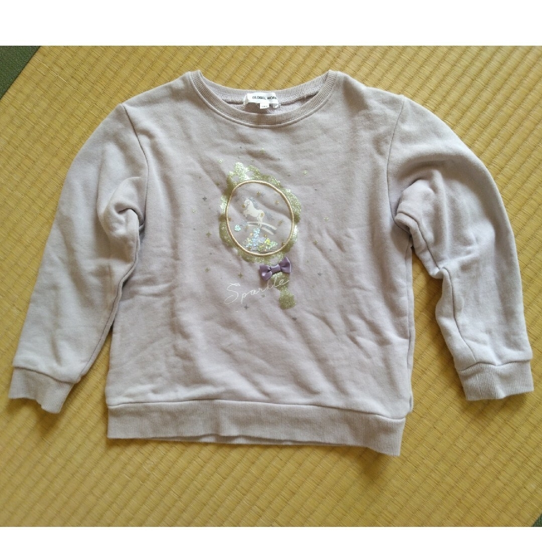 GLOBAL WORK(グローバルワーク)のグローバルワーク　トレーナー　120 キッズ/ベビー/マタニティのキッズ服女の子用(90cm~)(Tシャツ/カットソー)の商品写真