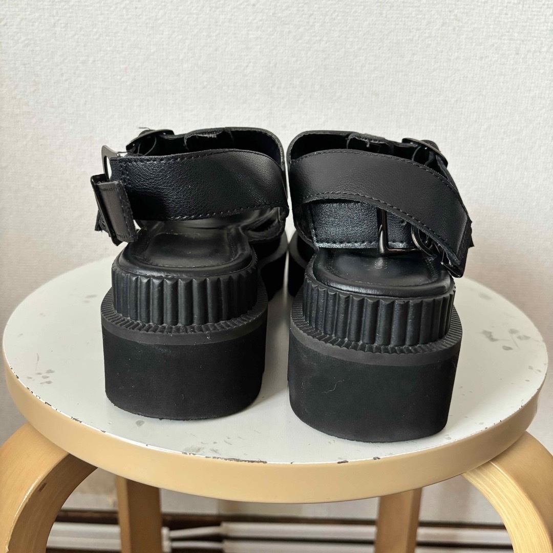 JEANASIS(ジーナシス)のJEANASIS ビガーグルカサンダル ブラック Lサイズ レディースの靴/シューズ(サンダル)の商品写真