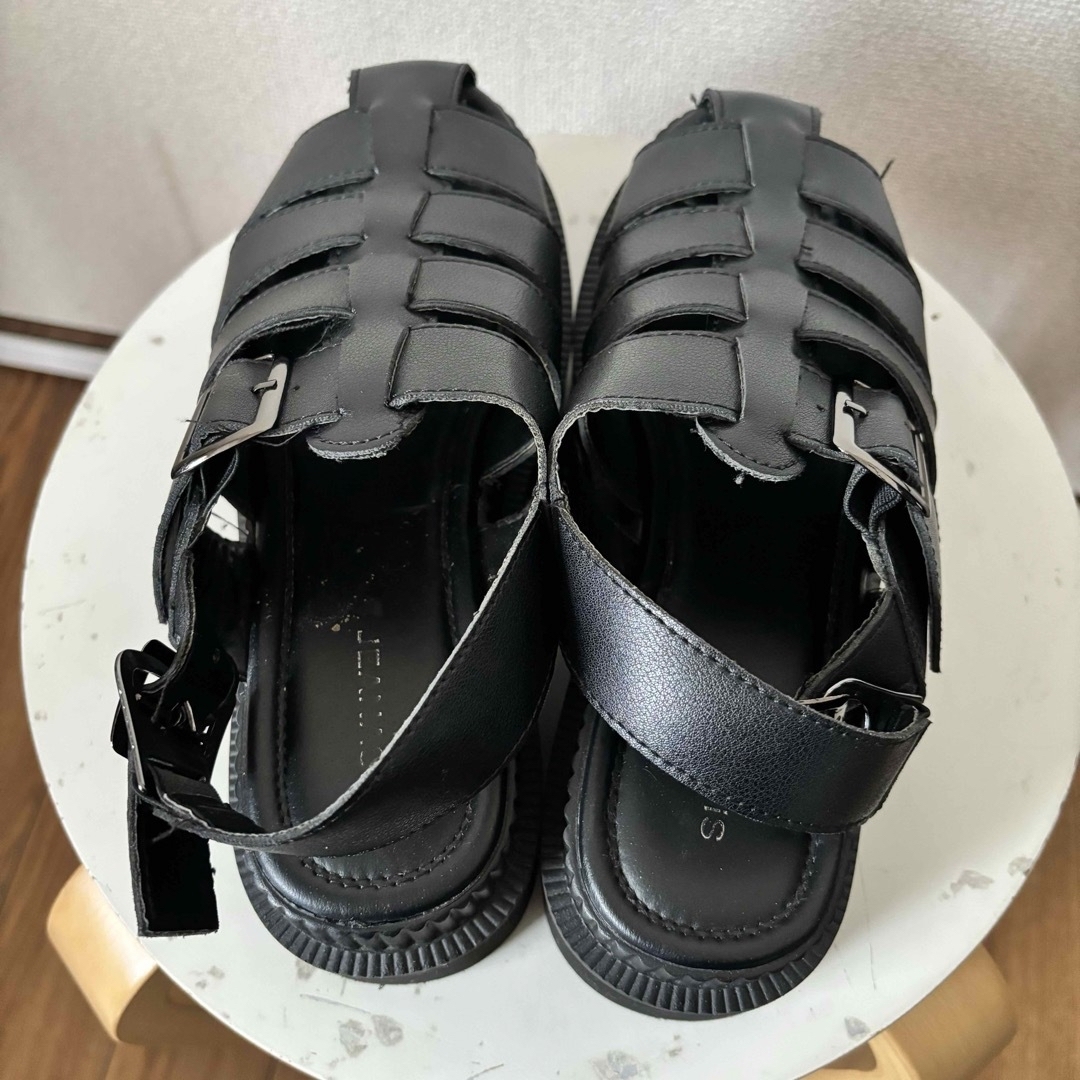 JEANASIS(ジーナシス)のJEANASIS ビガーグルカサンダル ブラック Lサイズ レディースの靴/シューズ(サンダル)の商品写真