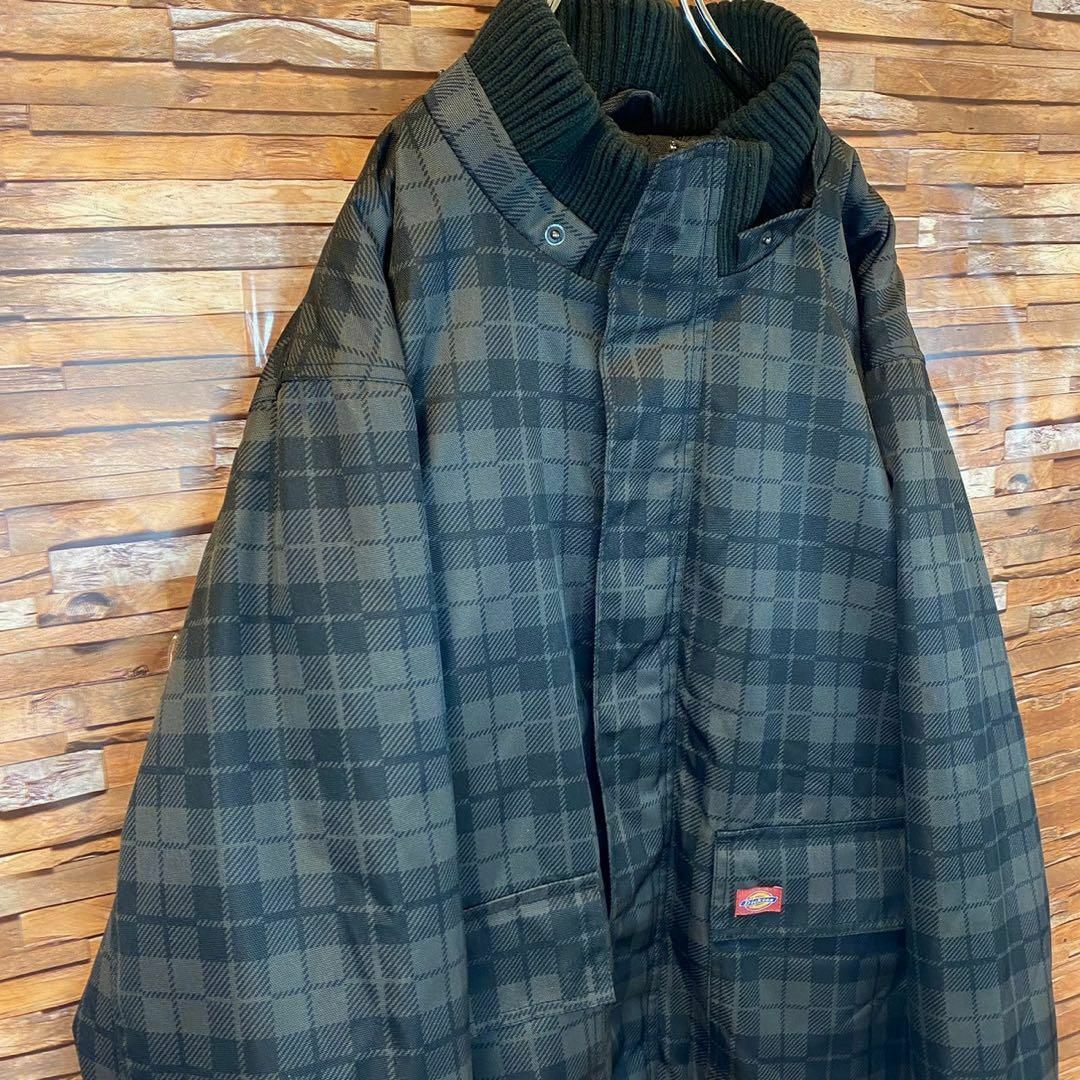 Dickies(ディッキーズ)の7419 古着　ディッキーズ　デザインジャケット　フルジップ　チェック　XXL メンズのジャケット/アウター(その他)の商品写真