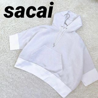 サカイ(sacai)の【sacai】サカイ（1）パーカー フード付き ショート丈 日本製(パーカー)