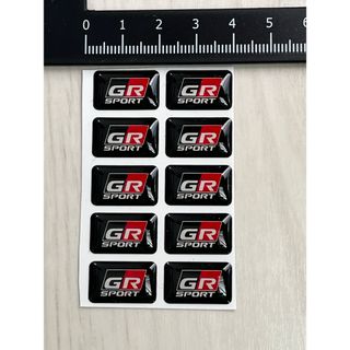 トヨタ(トヨタ)のGR ミニステッカー エポキシ樹脂コーティング　4枚セット(車内アクセサリ)