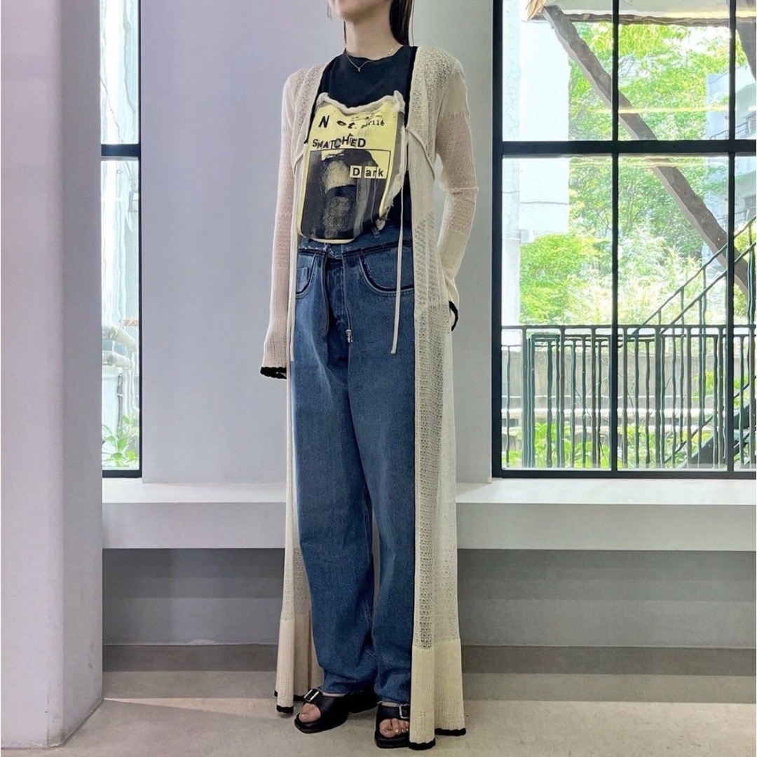 FETICO LACE KNIT MAXI CARDIGAN 24ss 新品の通販 by sana's FETICO LACE KNIT MAXI CARDIGAN 24ss 新品の通販 by sana's
