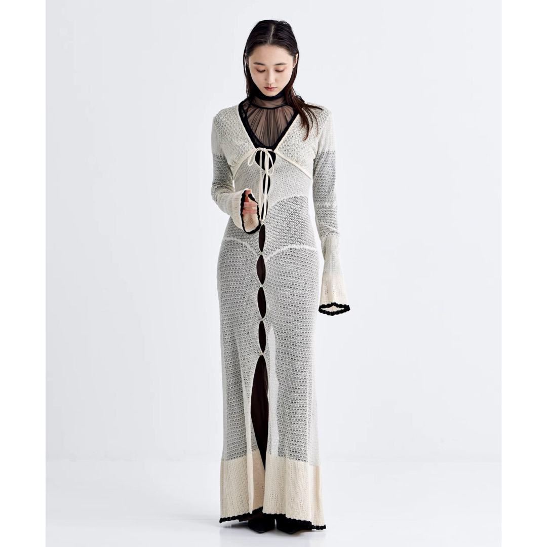 FETICO LACE KNIT MAXI CARDIGAN 24ss 新品の通販 by sana's FETICO LACE KNIT MAXI CARDIGAN 24ss 新品の通販 by sana's