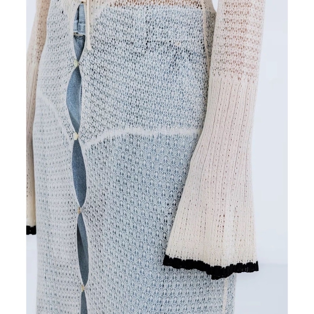 FETICO LACE KNIT MAXI CARDIGAN 24ss 新品の通販 by sana's FETICO LACE KNIT MAXI CARDIGAN 24ss 新品の通販 by sana's