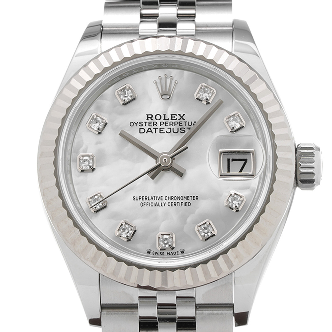 ROLEX(ロレックス)の中古 ロレックス ROLEX 279174NG ランダムシリアル ホワイトシェル /ダイヤモンド レディース 腕時計 レディースのファッション小物(腕時計)の商品写真