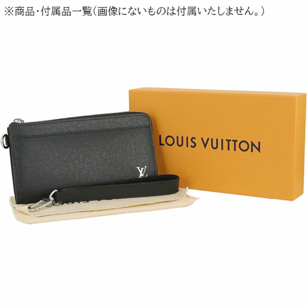 LOUIS VUITTON(ルイヴィトン)のルイヴィトン ジッピードラゴンヌ タイガ LVロゴ メタル ノワール ブラック L字ファスナー長財布 長財布 財布 メンズ 新品 158161 メンズのファッション小物(長財布)の商品写真