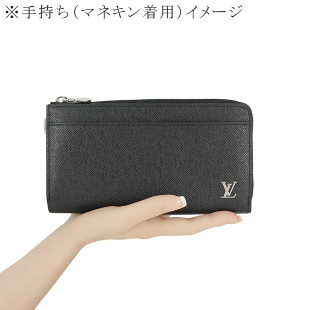 LOUIS VUITTON(ルイヴィトン)のルイヴィトン ジッピードラゴンヌ タイガ LVロゴ メタル ノワール ブラック L字ファスナー長財布 長財布 財布 メンズ 新品 158161 メンズのファッション小物(長財布)の商品写真