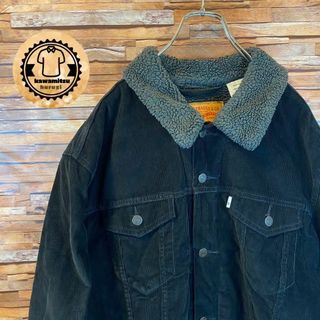 リーバイス(Levi's)の7421 古着　リーバイス　ジャケット　裏ボア　襟ボア　ボタン　アウター　XXL(Gジャン/デニムジャケット)