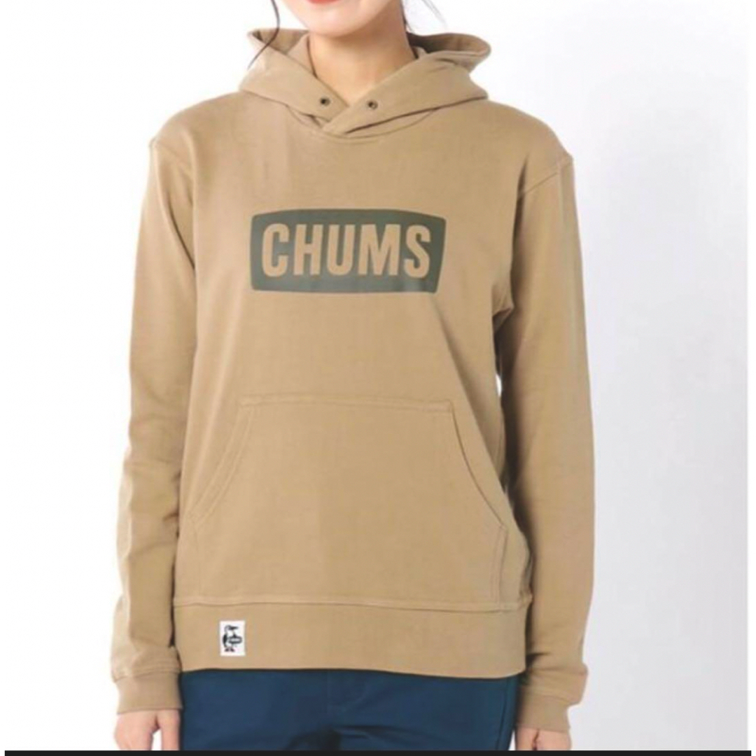 CHUMS(チャムス)の新品　CHUMS ロゴ　parka チャムス パーカー　bl　レディース レディースのトップス(パーカー)の商品写真