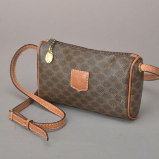 セリーヌ(celine)のCELINE♡セリーヌ マカダム柄 ショルダーポーチ ポシェット ブラウン(ショルダーバッグ)