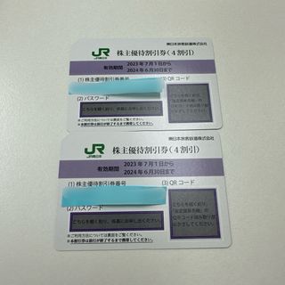 JR東日本株主優待割引券(4割引) 2枚(鉄道乗車券)