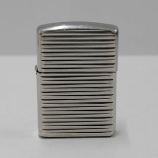 ジッポー(ZIPPO)のZippo アーマーモデル USED美品 2015年製 ジッポー センターマーク 立体ボーダーライン 喫煙具 ライター 中古 X5284(タバコグッズ)