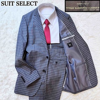 スーツカンパニー(THE SUIT COMPANY)のスーツセレクト セットアップスーツ 2B カノニコ グレー チェック Y6 L(セットアップ)