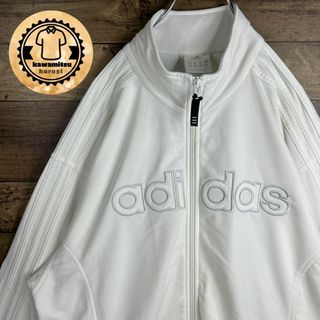 アディダス(adidas)の7524 古着　アディダス　トラックジャケット　フルジップ　3本ライン　M(ナイロンジャケット)