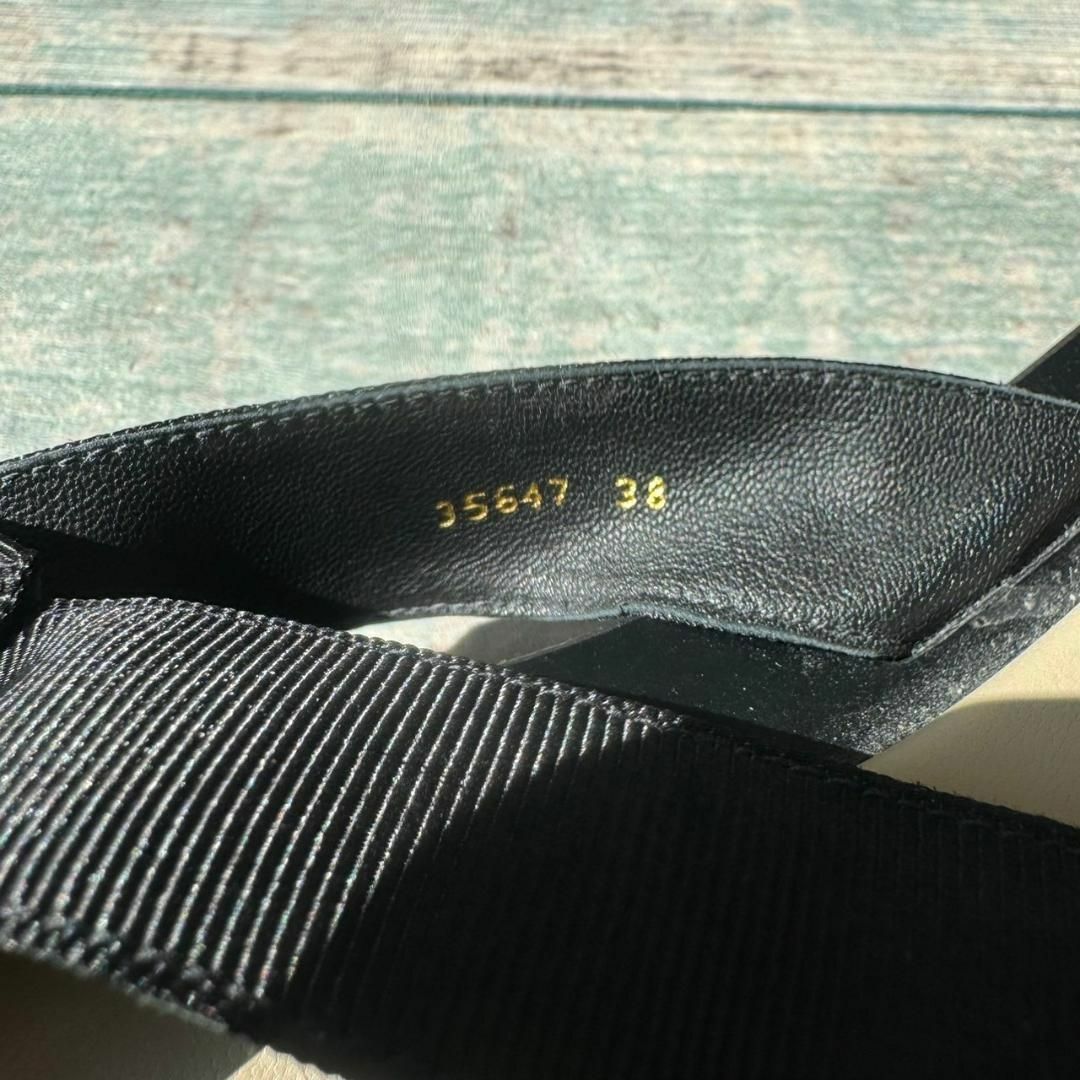 INSCRIRE(アンスクリア)の美品 INSCRIRE レザー フラットサンダル 厚底 38 アンスクリア メンズの靴/シューズ(サンダル)の商品写真