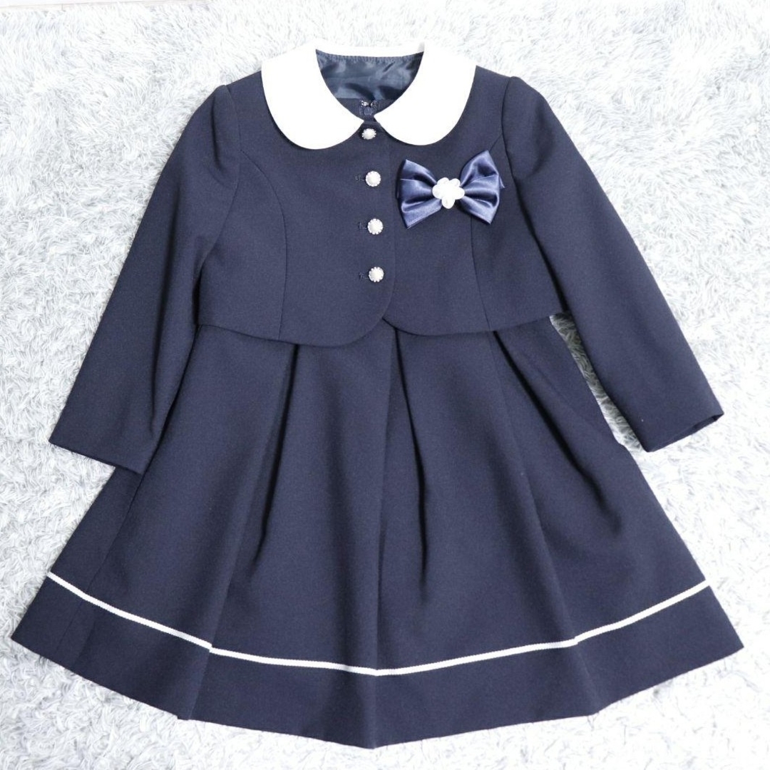 CHOPIN(ショパン)のCHOPIN deux 100cm フォーマル　白襟　セットアップ キッズ/ベビー/マタニティのキッズ服女の子用(90cm~)(ドレス/フォーマル)の商品写真