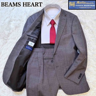 ビームス(BEAMS)のBEAMS HEART 2Bスーツ セットアップスーツ ウール 総裏 ブラウン(セットアップ)