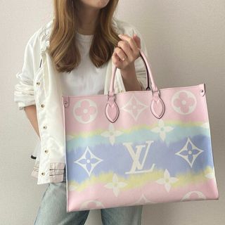 ルイヴィトン(LOUIS VUITTON)の希少レア☆ルイヴィトン エスカル オンザゴーGM ピンク(トートバッグ)