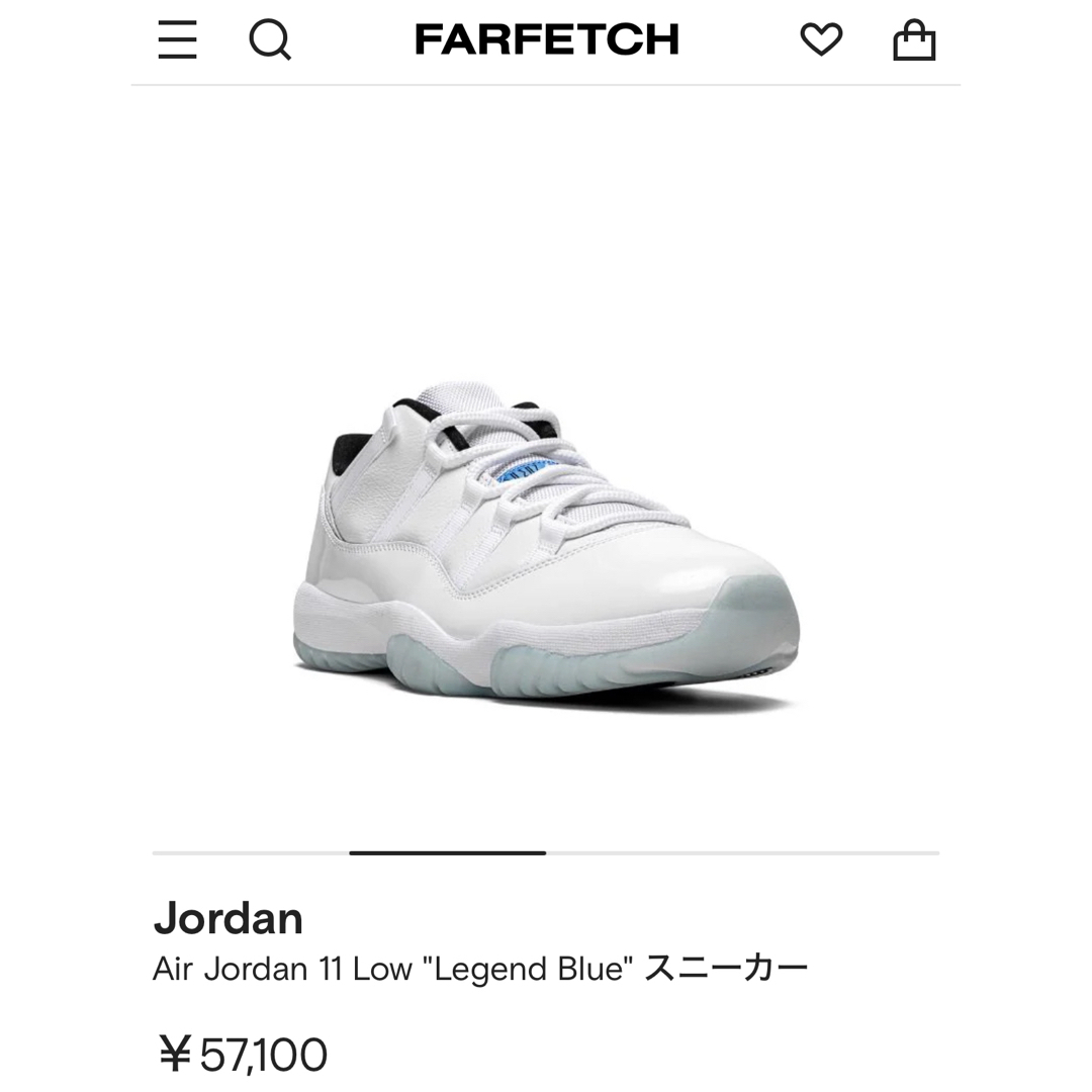 Jordan Brand（NIKE）(ジョーダン)の【新品/超レア】Air Jordan 11 Low Legend Blue  レディースの靴/シューズ(スニーカー)の商品写真