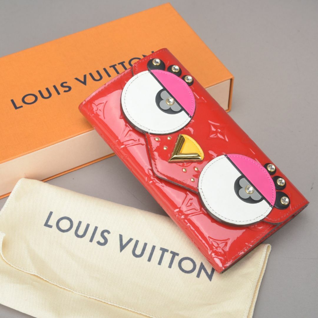 LOUIS VUITTON(ルイヴィトン)の綺麗♡ルイヴィトン ポルトフォイユサラ 長財布 バード モノグラムヴェルニ 赤 レディースのファッション小物(財布)の商品写真