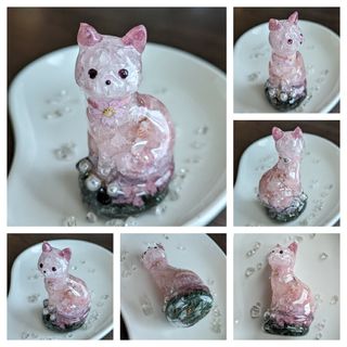 ✨専用です✨🌸桜耳猫ちゃん🌸オルゴナイト(インテリア雑貨)