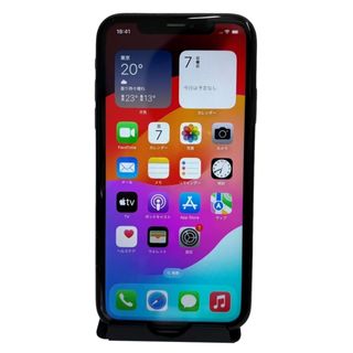 アップル(Apple)のApple iPhone XR 64GB MT002J/A docomo 〇判定 SIMロック解除済 中古 アップル アイフォン スマホ ブラック 32404K68(スマートフォン本体)