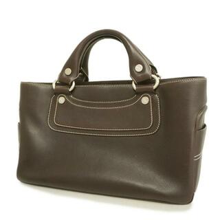 セリーヌ(celine)の【4hb1225】セリーヌ ハンドバッグ/ブギーバッグ/レザー/ブラウン/シルバー金具 【中古】 レディース(ハンドバッグ)