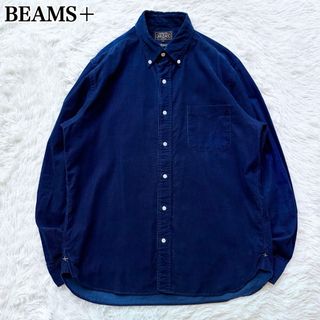 ビームスプラス(BEAMS PLUS)のビームスプラス ボタンダウンシャツ コーデュロイシャツ ネイビー コットン M(シャツ)