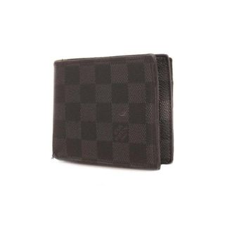 ルイヴィトン(LOUIS VUITTON)の【4hb1313】ルイヴィトン 財布/ダミエ・グラフィット/ポルトフォイユアメリゴNM/N60053/ブラック/グレー【中古】メンズ(財布)