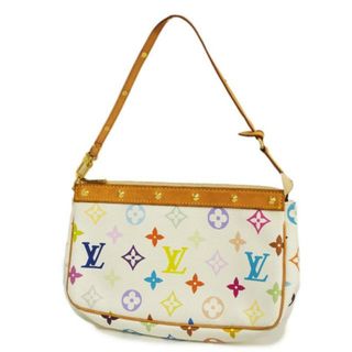 ルイヴィトン(LOUIS VUITTON)の【4hb1174】ルイヴィトン ポーチ/モノグラム・マルチカラー/ポシェットアクセソワール/M92649/ブロン【中古】レディース(ポーチ)