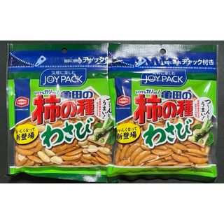 カメダセイカ(亀田製菓)の亀田の柿の種わさび　JOYPACK79g×2袋(菓子/デザート)