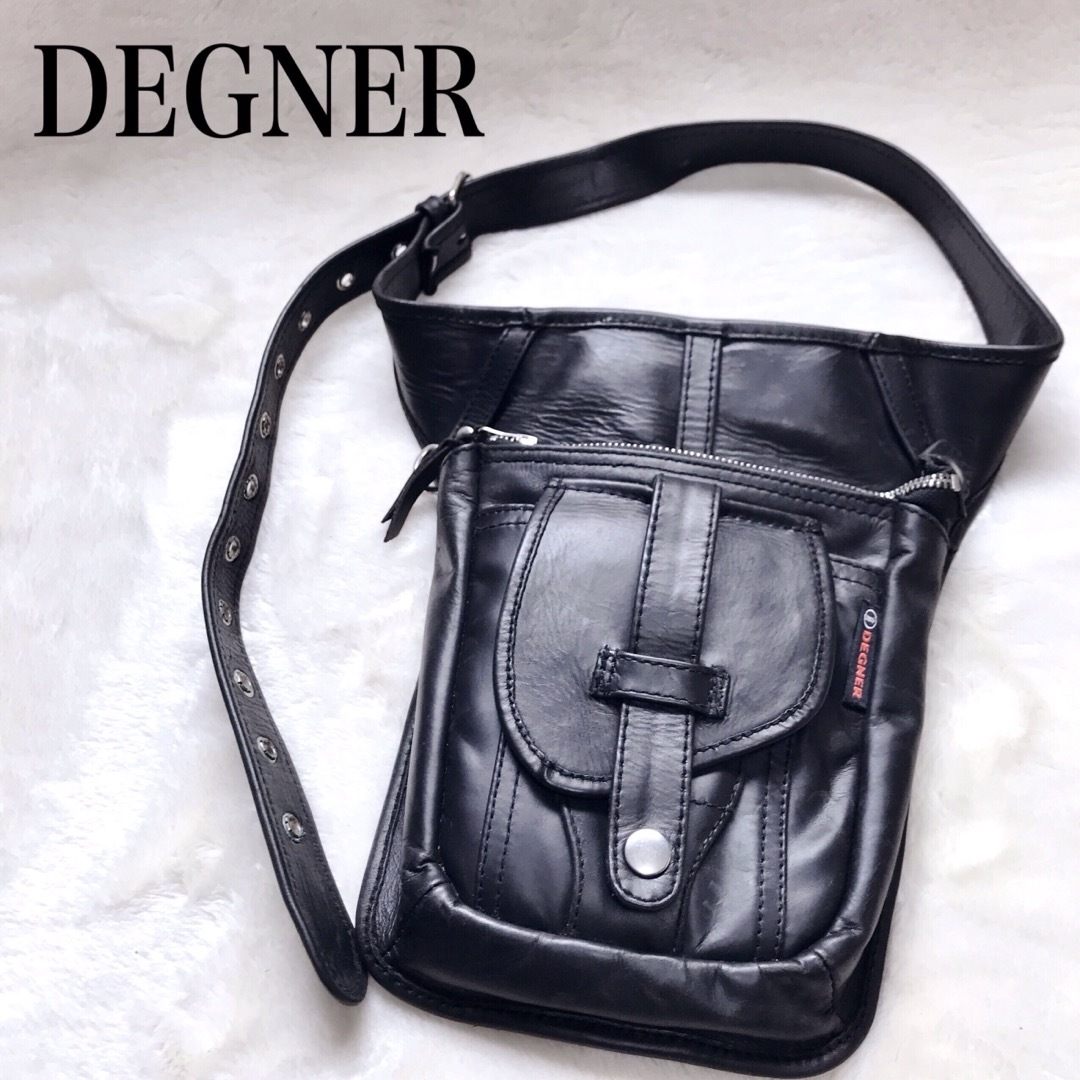 DEGNER(デグナー)のDEGNER デグナー ホルスターバッグ ショルダーバッグ サイドバッグ レザー メンズのバッグ(ショルダーバッグ)の商品写真