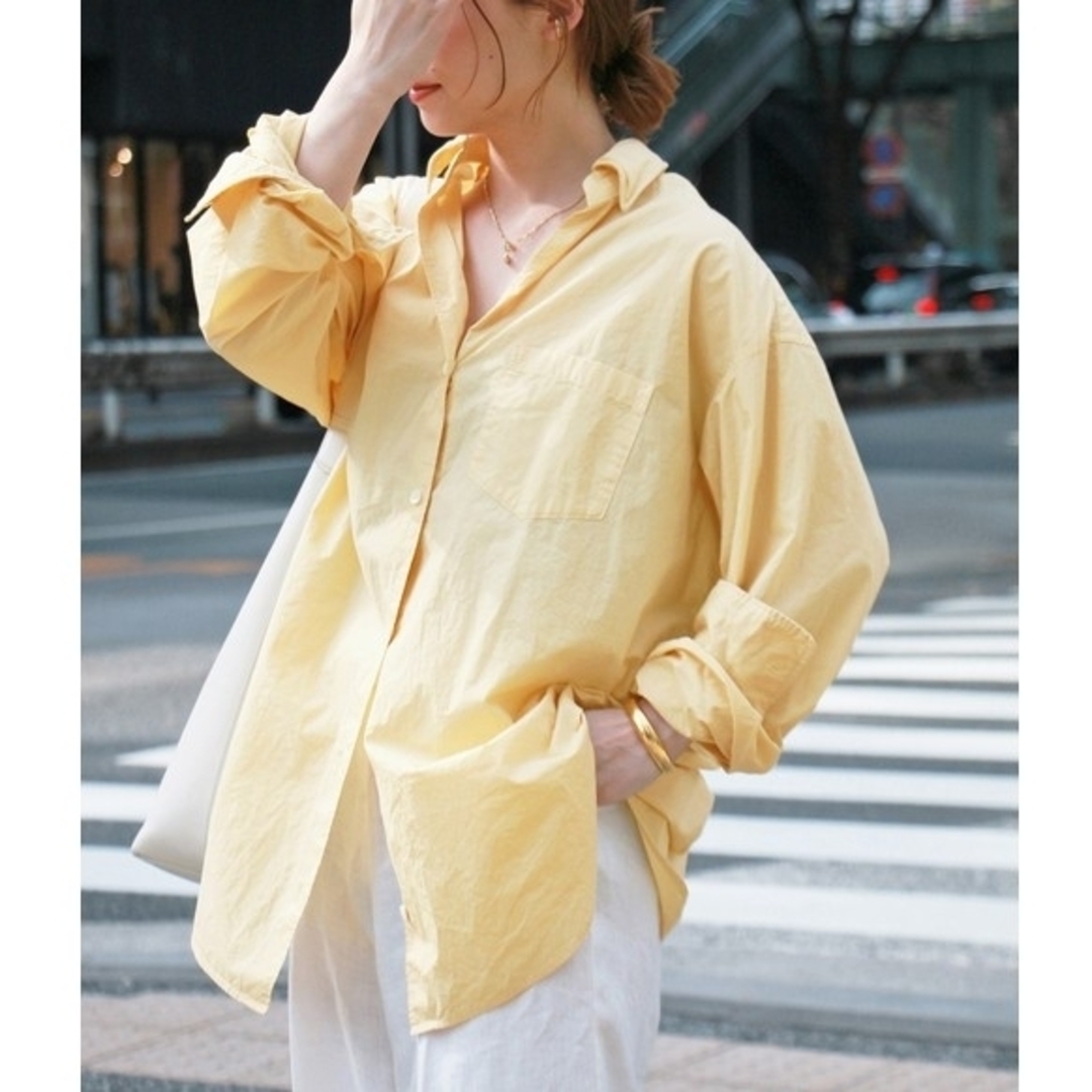 DEUXIEME CLASSE(ドゥーズィエムクラス)のドゥーズィエムクラス　COTTON　WASHシャツ レディースのトップス(シャツ/ブラウス(長袖/七分))の商品写真