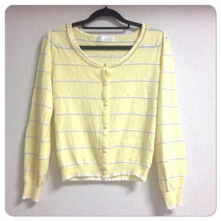ラバーラ(la Bala)の春色ボーダーカーディガン(カーディガン)
