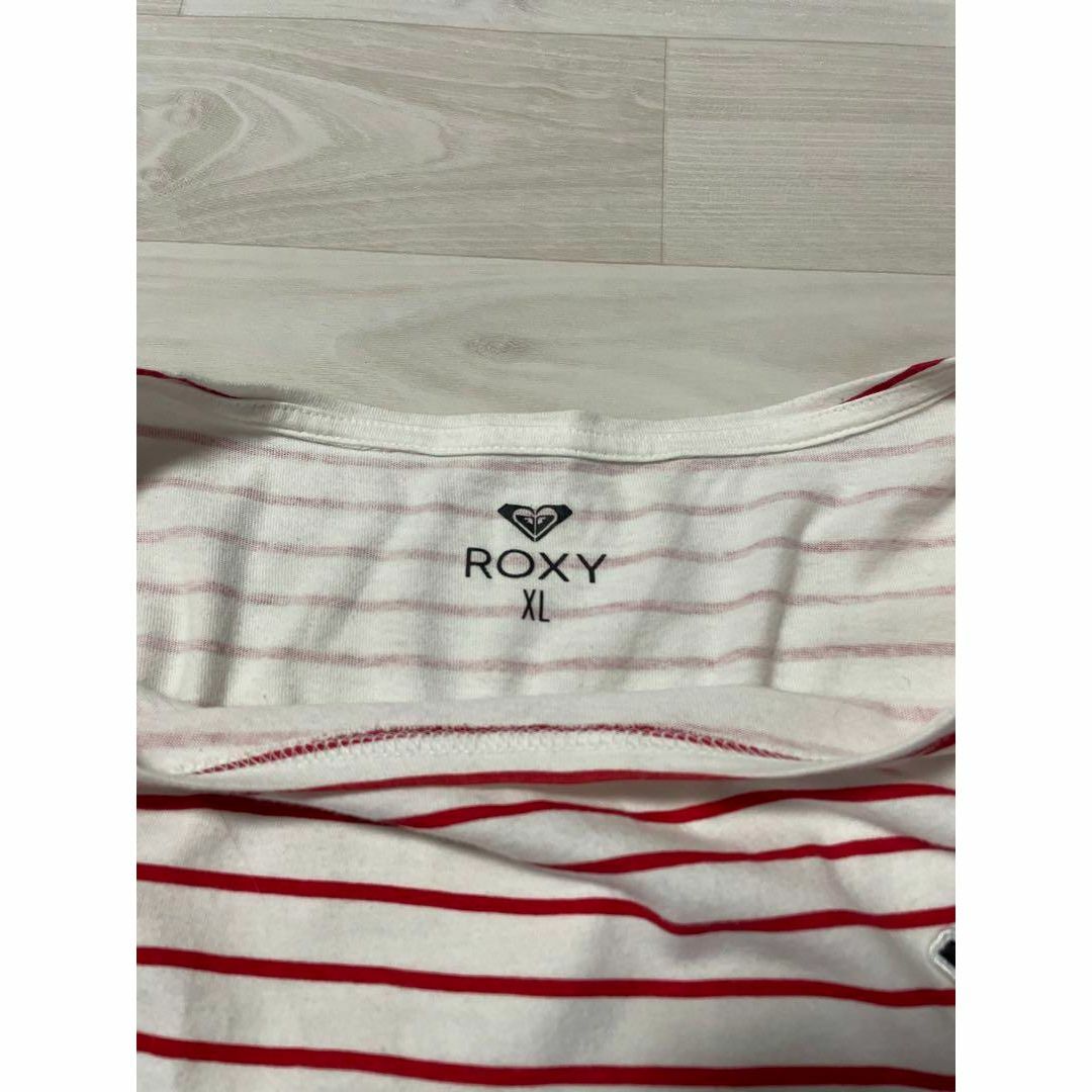 Roxy(ロキシー)のROXY ロキシー ボーダー 長袖 サイズXL 大きいサイズ ゆったり レディースのトップス(Tシャツ(長袖/七分))の商品写真